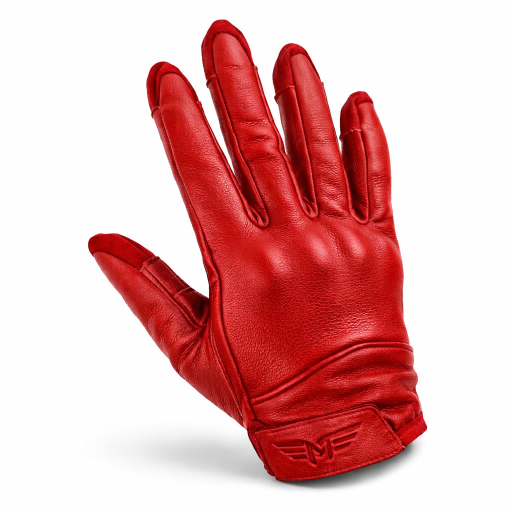 Guantes de moto rojos para mujer diseño slim fit - Gel-Drive Rouge